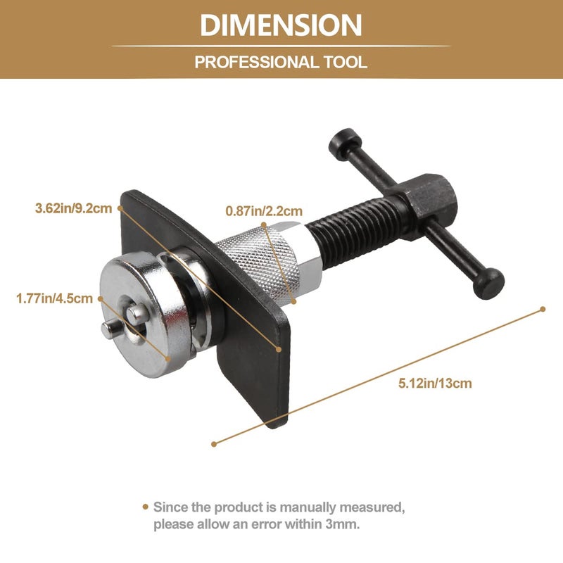 YanTone Disc Brake Caliper Piston Rewind Tool  Brake Piston Wind Back Tool  Car Rear Brake Pad Wind Back Right Handle Tool Set - Image 2